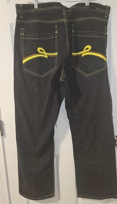 Vintage Y2K Refuse Baggy Urban Embroidered Skater Jeans 40 x 32 Denim Pants Rare - Image 1 of 4