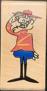 Rubber Stampede Rocky And Bullwinkle Dudley Doright Rubber Stamp - Picture 1 of 4