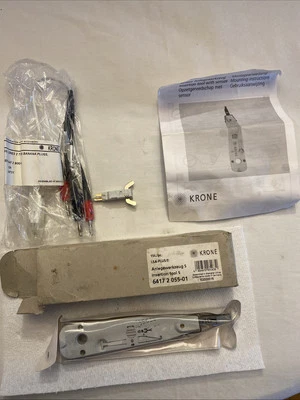 KRONE LSA-PLUS-6417 2 055 01 Insertion Tool plus (4) Series 2 Banana Plugs NOS - Image 1 of 4