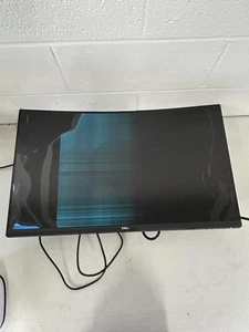 Dell 32" 1080p FHD LED Curved Monitor 75hz 8ms FreeSync S3222HN (READ) (DAMAGED) - Picture 1 of 9