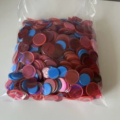 Fichas de juego de bingo. Marcadores educativos de conteo, clasificación, ciencia 11 oz bolsa completa Foto 1 de 2