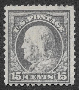 MMK Philatelie: US Scott #418 unbenutzt HH 15c grau Franklin SCV 80 $ - Bild 1 von 2