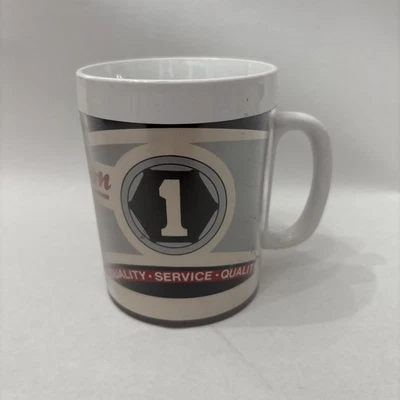 Herramientas a presión de colección antiguo logotipo taza servicio años 70 plástico Thermo-Serv Foto 1 de 4