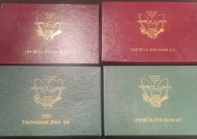 Lot Of 4 United States Uncirculated Bank Sets 1989-1992 - Image 1 of 4