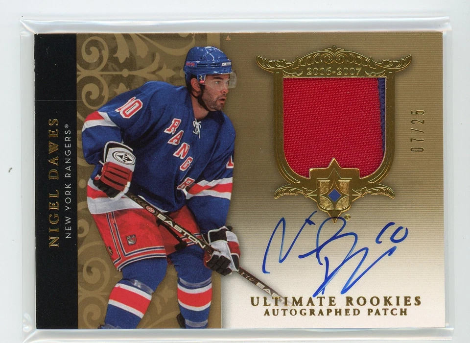 2006-07 ULTIMATE COLLECTION #120 ROOKIE RC PATCH AUTO /25 NIGEL DAWES - Image 1 of 1