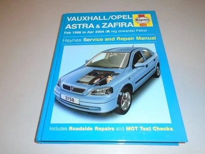 VAUXHALL ASTRA HAYNES MANUAL 1998-2004 PETROL 1.4-2.2 DOHC-16V (XE RED-TOP) - Image 1 of 3