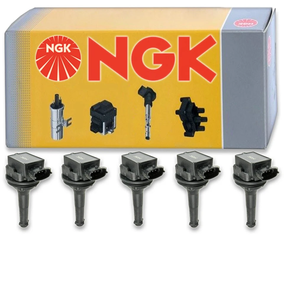 Bobina de encendido NGK de 5 piezas para Volvo S80 2004-2006 2,5 L L5 - afinación de bujía lu Foto 1 de 4