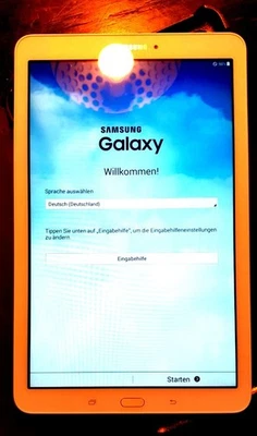 Samsung Galaxy Tab E SM-T561 Tablet Weiss - schön ! - Bild 1 von 4