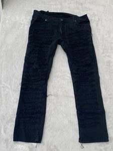 California Robin's Jeans schwarz distressed Denim Ripped Kniejeans Gr. 40 - Bild 1 von 11