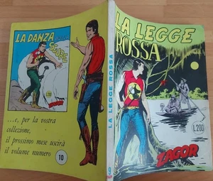 Zagor 9 - La legge rossa - 1 ristampa scritta rossa 1971 - Imagen 1 de 1