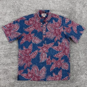 Reyn Spooner Shirt Men’s M Floral AOP Vintage Popover Classic Short Sleeve - Picture 1 of 8
