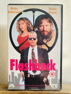 Flashback (1990,VHS) Big Box Dennis Hopper, Kiefer Sutherland Foto 1 de 4