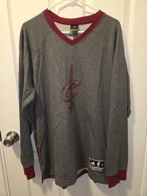 NBA Cleveland Cavaliers adidas Warm Up Pullover Team Sweatshirt Mens Size XL - Image 1 of 4