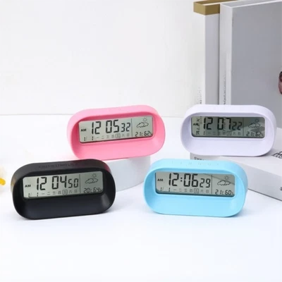 Plastic LED Digital Clock Mini Electronic Desk Clock  Bedside Placement - Image 1 of 4