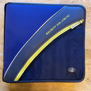 Vintage Body Glove 128 CD DVD Wallet Case Blue & Yellow - Picture 1 of 15