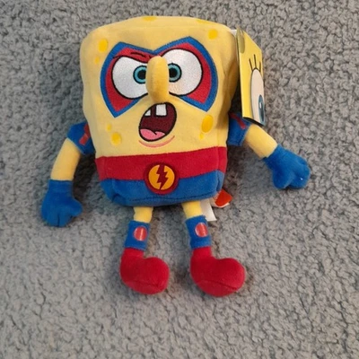 Jakks Pacific Nickelodeon 2008 Bob Esponja 8"" Bean Plush The Absorber nuevo con etiquetas Foto 1 de 3
