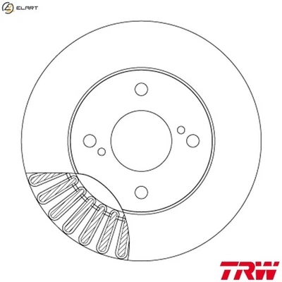 2x BRAKE DISC DF6990 FOR SUZUKI K12C 1.2L K12D 1.2L 4cyl IGNIS III - Image 1 of 4