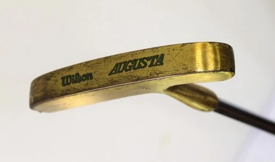 Wilson Augusta 2 Way Brass Head Blade Putter Golf Club 35" Stainless Shaft - Image 1 of 4
