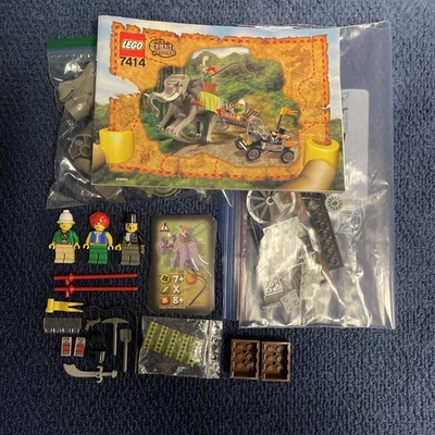 LEGO Adventurers Orient Expedition 7414 Elephant Caravan 100% Complete W/Book - Image 1 of 4