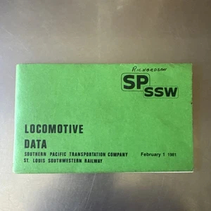 Southern Pacific Railroad Diesel Locomotive Unit libretto dati febbraio 1981 44 pgs - Foto 1 di 14