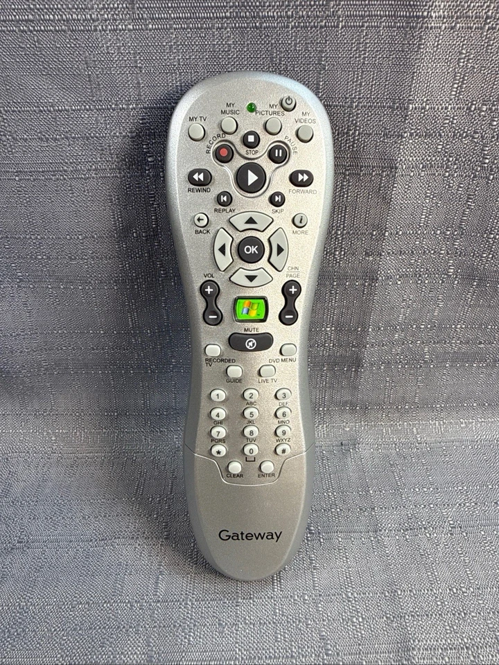 Microsoft Gateway RC6 ir Windows Media Center Remote Control Silver - Image 1 of 4