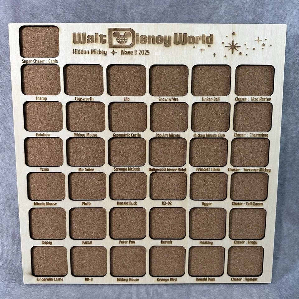 Tablero de alfileres personalizado WDW Wave B Hidden Mickey 2025 - ¡Se adapta a todo el conjunto! Foto 1 de 1