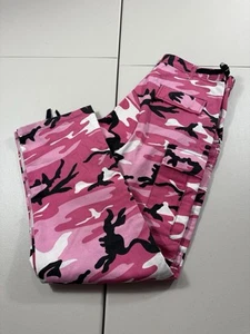 Rothco Pants Mens Medium 31-35 Pink Camo Camouflage Cargo Military Utility Neon - Picture 1 of 18