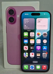 Apple iPhone 16 Phone 128GB - Pink - 100% Battery - 1 cycle count - Photo 1 sur 15