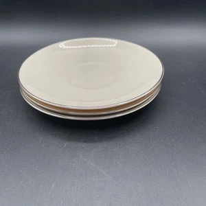 Flintridge China Kalifornische Rose Untertassen 3 Stück - Silberbesatz - Bild 1 von 4