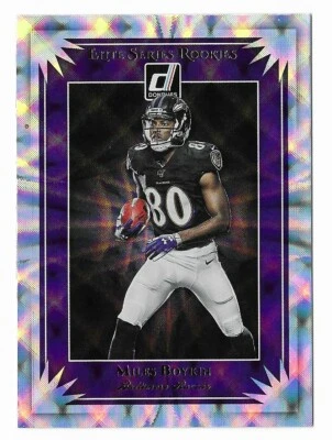 Miles Boykin 2019 Panini Donruss Elite Series Rookies #ESR-26 Ravens Insert RC - Image 1 of 2