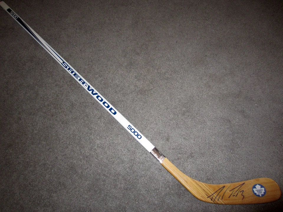DION PHANEUF Toronto Maple Leafs Autographed SIGNED Hockey Stick w/ COA  - Image 1 of 2