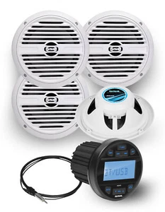 Sound Storm Laboratories SGR3.64 Boat Stereo & 6.5” Speakers - Bluetooth, No CD - Picture 1 of 9