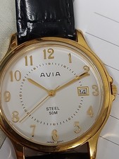 HERREN AVIA UHR MODELL 104551 TOP FUNKTIONSFÄHIG NEU AKKU MONTIERT ?