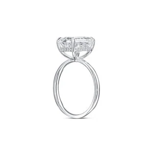 Diamond Ring VS1 F Emerald CVD 3.05 Carat Lab-Created IGI Certified Sparkling - Picture 1 of 7