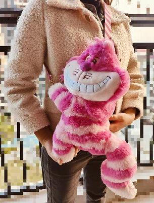 2024 Disney authentic Cheshire cat plush shoulder bag shanghai disneyland - Image 1 of 4