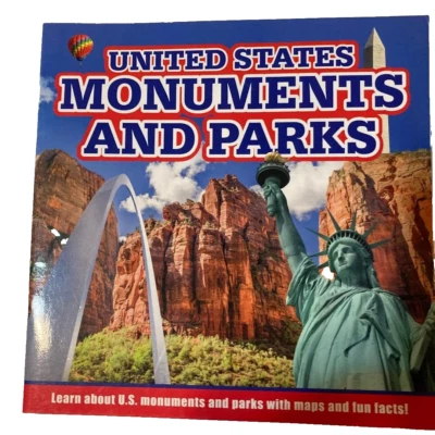 United States Monuments and Parks Book for children soft cover illustrated - Image 1 of 2