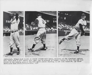 Original AP 1954 Bob Lemon Cleveland Indians HOF Pitcher Type 3 Press Wire Photo - Picture 1 of 1