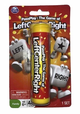 PassPlay:The Game of LeftCenterRight. Age 6+. 3 or More Players New Sealed - Image 1 of 2