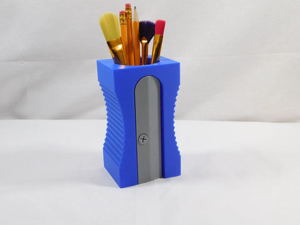 Sacapuntas gigante organizador de escritorio soporte para bolígrafos y lápices decoración de aula Foto 1 de 4