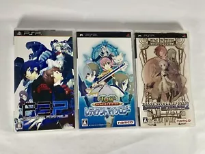 Lot3 PSP Persona 3 & Tales of the World Rediant Mythology 1, 2 - Japan Spiel Set - Bild 1 von 24