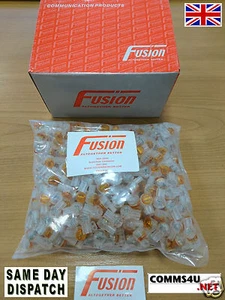 20 pack BT TELEPHONE CABLE REPAIR SPLICE JOINER 2 WIRE JELLY CRIMPS CONNECTOR 8a - Picture 1 of 2