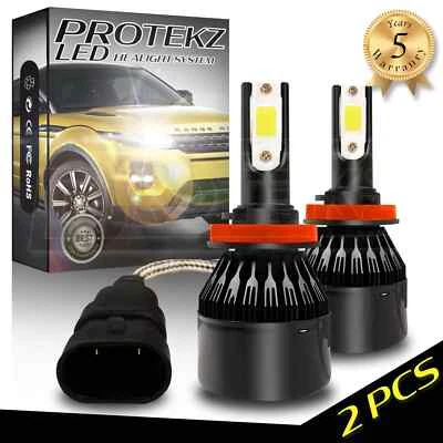 LED Fog Light Kit Protekz H8 6000K Bulbs for 2005-2016 Porsche BOXSTER - Image 1 of 4
