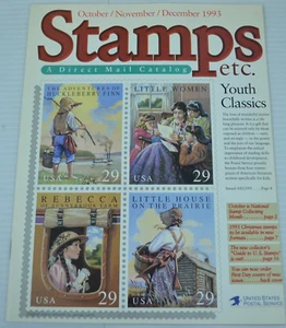 Stamps Etc Direct Mail Catalog November December 1993 USPS - Bild 1 von 2