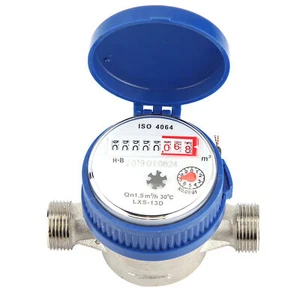 Copper 1.5m3/h 0-40℃ Mechanical Water Meter 15mm 1/2-inch Water Gauge - Picture 1 of 9