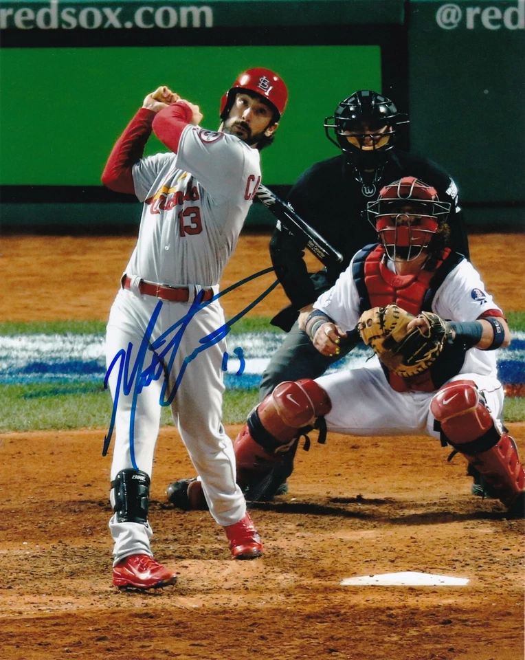 MATT CARPENTER ST. LOUIS CARDINALS ACCIÓN FIRMADO 8x10 Foto 1 de 1