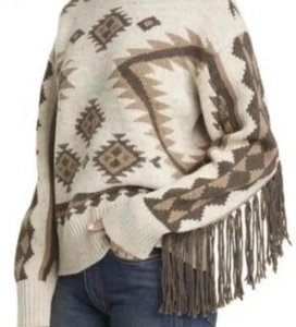 $ 348 Polo Ralph Lauren Southwestern Navajo Pullover Fransen Damen Gr. S - Bild 1 von 11