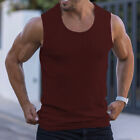 Men Summer Men's Casual Solid Color Workout Vest T Shirt Tank Tops Sleeveless