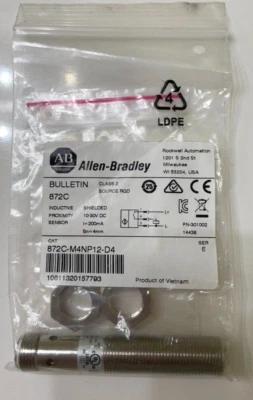 Allen Bradley 872C inductive proximity sensor 872C-M4NP12-D4 new original - Image 1 of 4