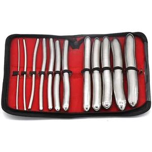 12Pcs Hegar Dilator Set Kit Uterine Diagnostic Surgical Cervical Sounds - Picture 1 of 5