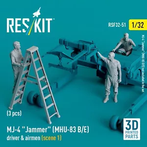 MJ-4 Jammer MHU-83 B/E driver e aviatori 3 pezzi scena scala 1:32 ResKit RSF32-0051 - Foto 1 di 5